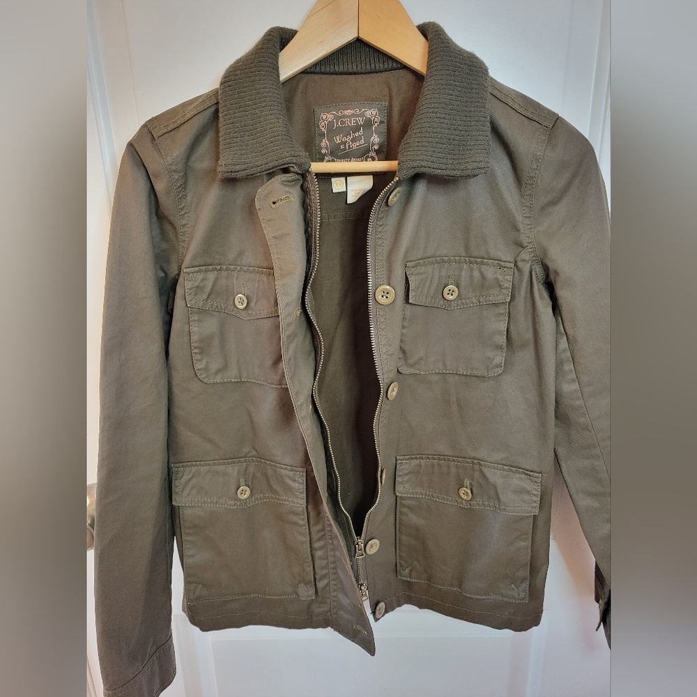 J. CREW Washed & Aged Utility Jacket-Size XS - Picture 4 of 8